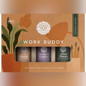 3 Pack Woolzies WORK BUDDY Collection Essential Oil Blends 10ml 100% Pure